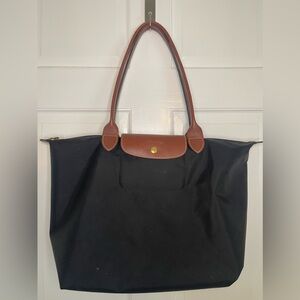 Longchamp Large Le Pliage Tote Black